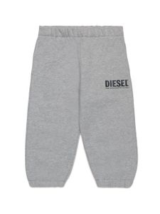 Diesel Kids pantalon de jogging en coton à logo imprimé - Gris