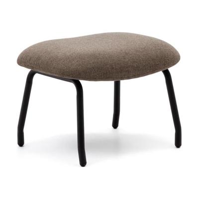 Kave Home Belina hocker chenille Lichtbruin