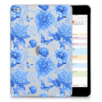 Siliconen Hoesje voor Apple iPad Mini 4 | Mini 5 (2019) Flowers Blue - thumbnail