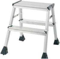 Q-CONNECT aluminum trapladder, 2 treden