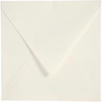 Enveloppen, afmeting envelop 16x16 cm, 120 gr, off-white, 50 stuk/ 1 doos
