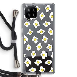 Spiegeleitjes: Samsung Galaxy A42 5G Transparant Hoesje met koord