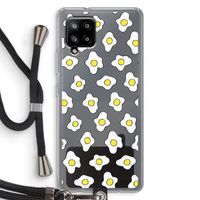 Spiegeleitjes: Samsung Galaxy A42 5G Transparant Hoesje met koord