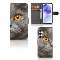 Telefoonhoesje | Met pasjeshouder | Samsung Galaxy A55 Britse Korthaar