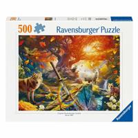 Ravensburger Legpuzzel het bos van excalibur, 500st. - thumbnail