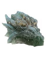 Kristallen Draken Schedel Seleniet/Amethist Orgoniet - 10 cm - thumbnail