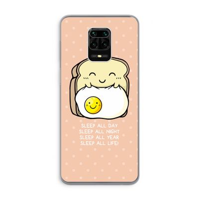 Sleep All Day: Xiaomi Redmi Note 9 Pro Transparant Hoesje