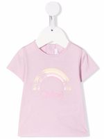 Chloé Kids t-shirt à logo imprimé - Rose