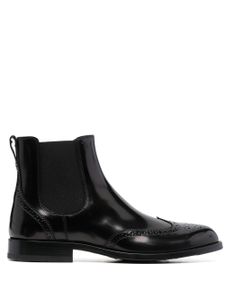 Tod's bottines chelsea à détails perforés - Noir