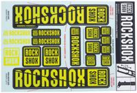 ROCKSHOX decor set decal set yellow