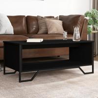 Salontafel 100x51x40 cm bewerkt hout zwart