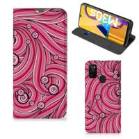 Samsung Galaxy M30s | M21 | Bookcase | Swirl Pink