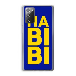 Habibi Blue: Samsung Galaxy Note 20 / Note 20 5G Transparant Hoesje