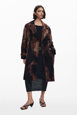 Mantel ontworpen door Mr. Christian Lacroix - BROWN - L
