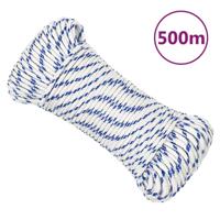 VidaXL Boot touw 5 mm 500 m polypropyleen wit VidaXL Boot touw 5 mm 500 m polypropyleen wit