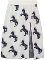 Stella McCartney Pixel Horse jacquard midi skirt - Blanc - thumbnail