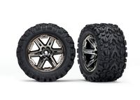 Traxxas Tires & wheels Talon (Black Chrome), assembled, glued (TSM) (TRX-6774X) - thumbnail