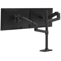 Ergotron LX 40 Dual Stacking Monitorarm/Klem Zwart