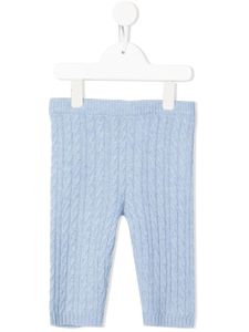 N.PEAL KIDS legging en maille torsadée - Bleu