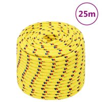 Boottouw 14 mm 25 m polypropyleen geel