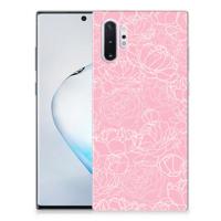 Samsung Galaxy Note 10 Plus | TPU Case | White Flowers