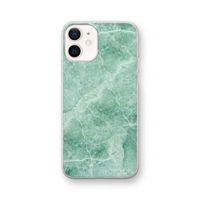 Groen marmer: iPhone 12 Transparant Hoesje