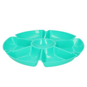 Excellent Houseware Hapjes/chips serveerschaal turquoise 29 cm