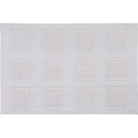 Tafel Placemat geweven/gevlochten - wit - 45x30 cm - Onderleggers Tafel Placemat geweven/gevlochten - wit - 45x30 cm - Onderleggers