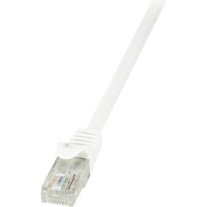 LogiLink CP2091U RJ45 Netwerkkabel, patchkabel CAT 6 U/UTP 10.00 m Wit Snagless 1 stuk(s)