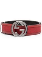 Gucci Pre-Owned ceinture à boucle GG (années 2010) - Rouge - thumbnail