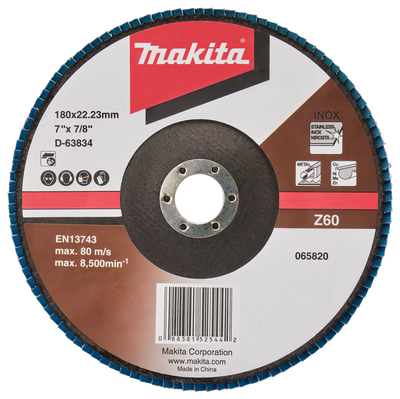Makita Accessoires Lamellenschuurschijf 180mm Z60 - D-63834-10 D-63834-10