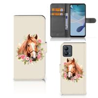 Telefoonhoesje | Met pasjeshouder | voor Motorola Moto G53 Paard