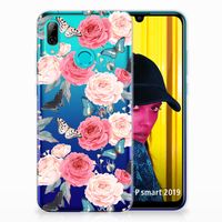 Huawei P Smart 2019 TPU Case Butterfly Roses - thumbnail