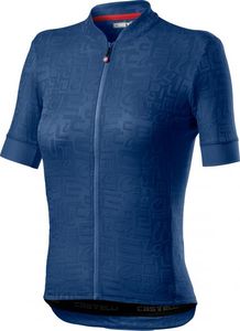 Castelli Promessa Jaquard SS fietsshirt blauw dames S