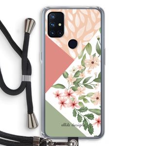 Sweet heaven geometrics: OnePlus Nord N10 5G Transparant Hoesje met koord
