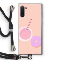 Donut: Samsung Galaxy Note 10 Transparant Hoesje met koord