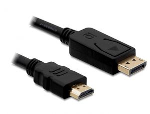 Delock 82586 Kabel DisplayPort 1.1 male > High Speed HDMI-A male passief 1 m zwart