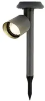 Solar Tuinspies RVS 25,5 cm - Warm Wit LED - Lumineo