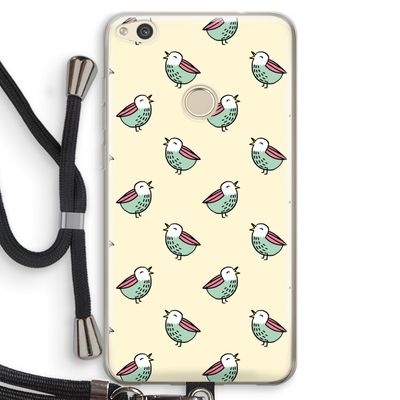 Vogeltjes: Huawei Ascend P8 Lite (2017) Transparant Hoesje met koord