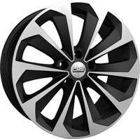 CMS WHEELS C21 Mat zwart gepolijst - thumbnail