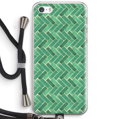 Moroccan tiles 2: iPhone 5 / 5S / SE Transparant Hoesje met koord