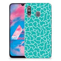 Samsung Galaxy M30 | Hoesje maken | Cracks Blue