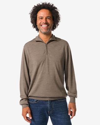 HEMA Herentrui Frank merinowol taupe (taupe)