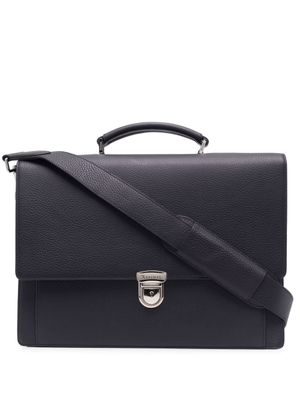 Aspinal Of London porte-documents City en cuir - Bleu
