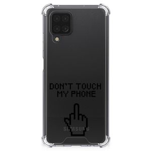 Samsung Galaxy A12 Anti Shock Case Finger Don't Touch My Phone