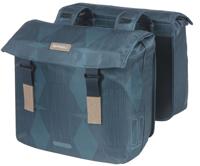 Dubbele fietstas Basil Elegance 40-49 liter 40 x 38 x 16 cm - estate blue