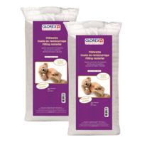 Glorex Hobby vulmateriaal - 2x - polyester - 300 gram voor knuffels/kussens - wit - donzig