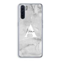 Ivory Marble: Oppo A91 Transparant Hoesje