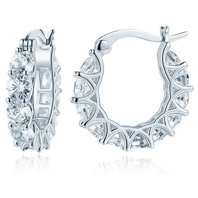 LGT JWLS Elegante Oorringen - 11 Zirkonia Goudkleurig