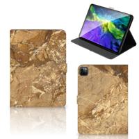 iPad Pro 11 2020/2021/2022 Leuk Tablet hoesje Marmer Creme